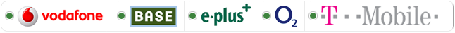original Vodafone, Base, e-plus, O2 und T-Mobile Vertr&auml;ge